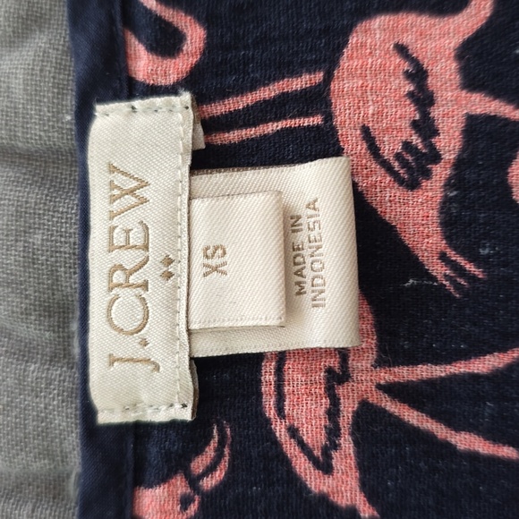 JCrew Factory Flamingo Print V-Neck Tunic - Picture 3 of 9